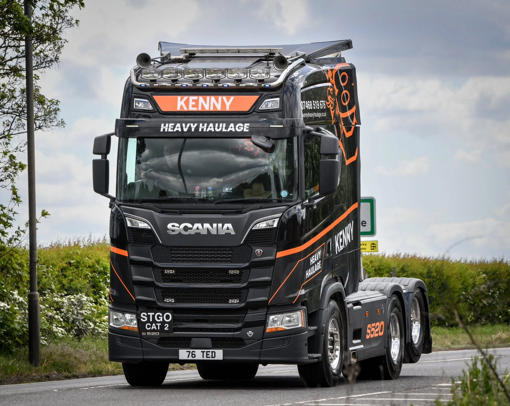 Kenny Heavy Haulage professional transport truck on Manchester roads